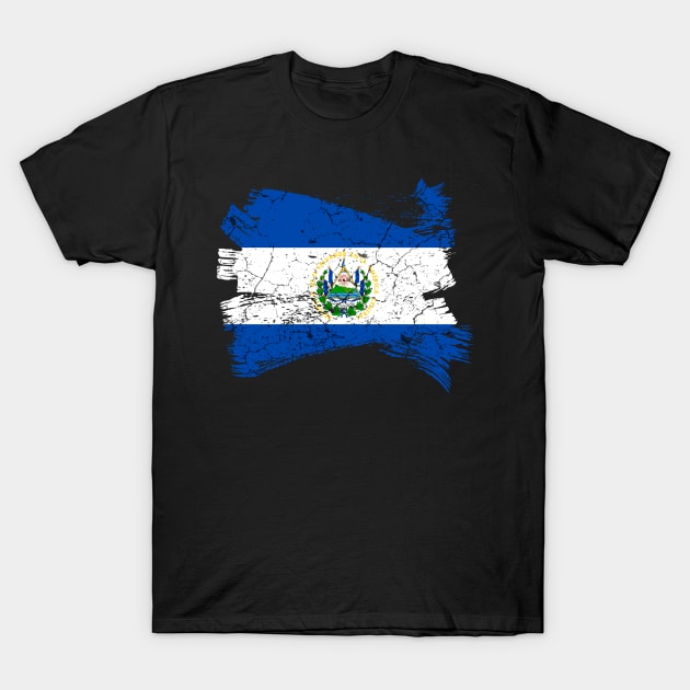 El Salvador Flag T-Shirt by Mila46